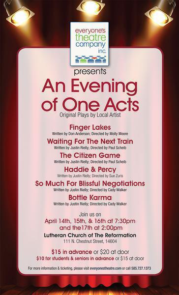 An Evening of One Acts, Original Plays by Local Artists